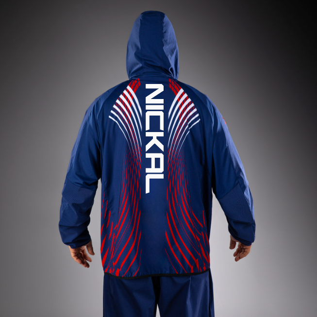 Men's Official UFC Freedom 250 by Venum Blue Authentic Fight Night Walkout Hoodie -Nickal