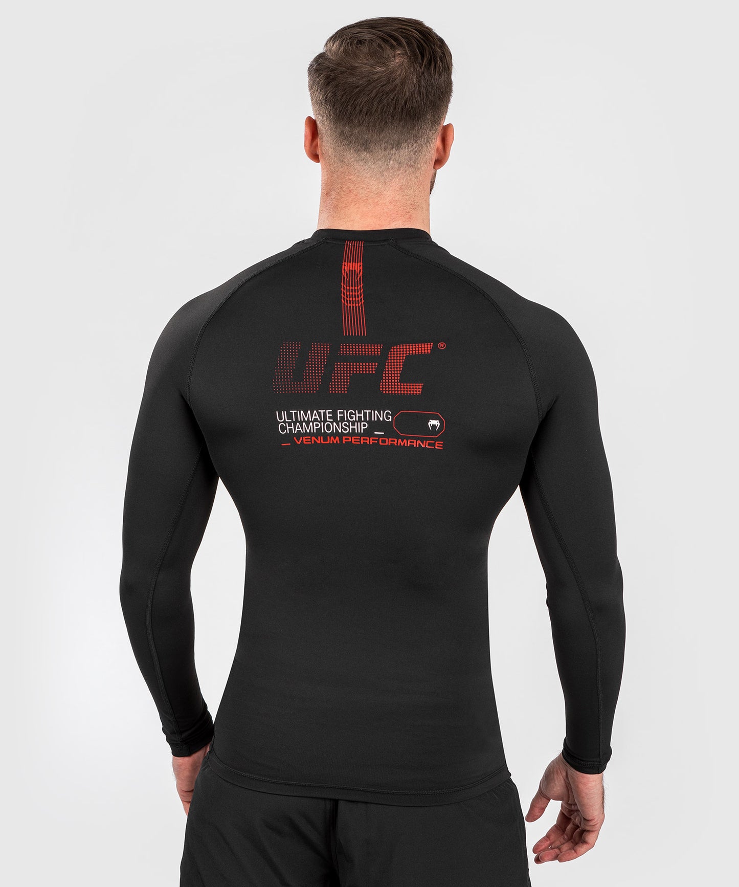 UFC | Venum UFC Venum Authentic Fight Week 2.0 Performance L/S Rash Guard  Black Red