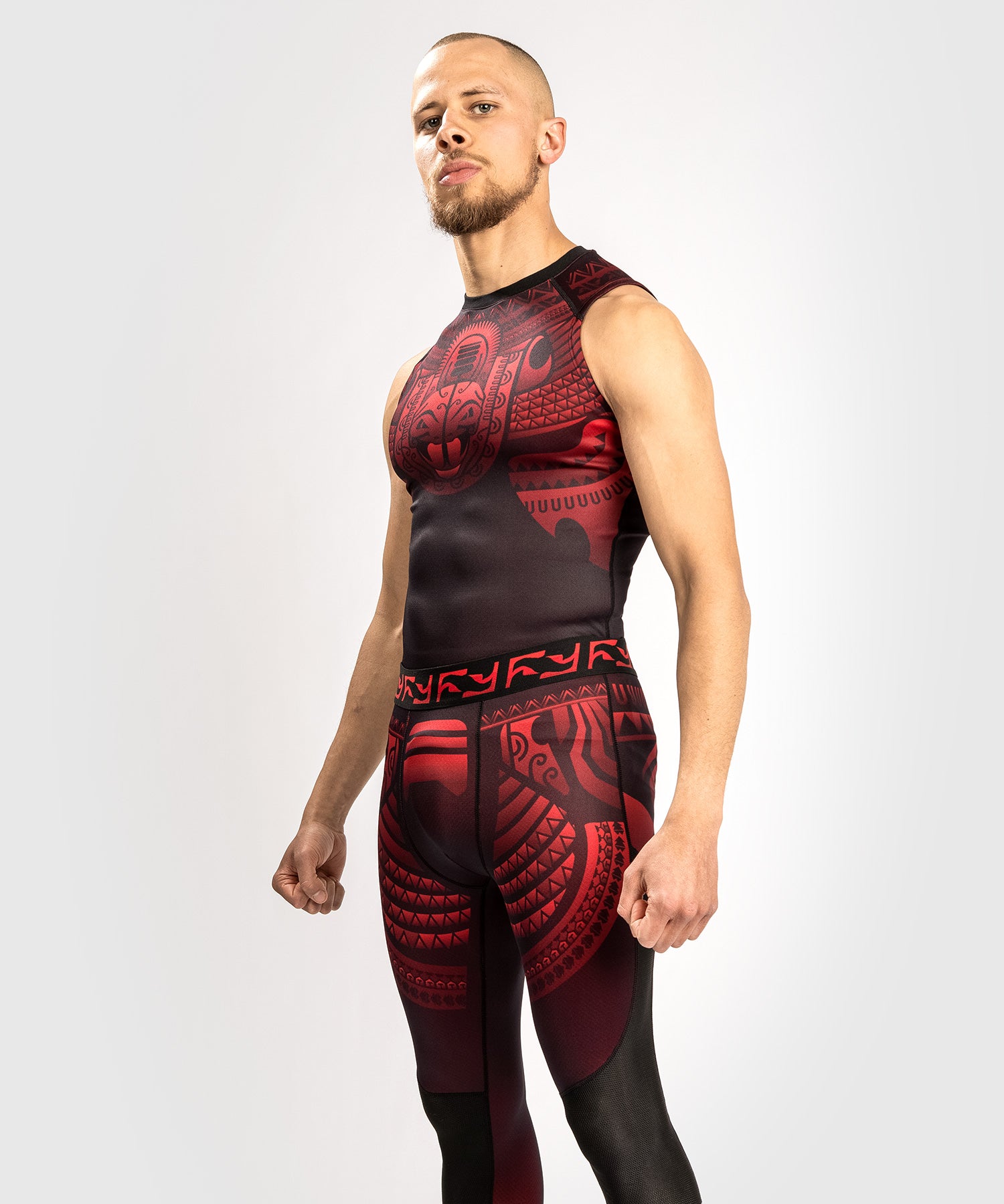 Venum Nakahi Rashguard - Sleeveless - Black/Red - L - Venum