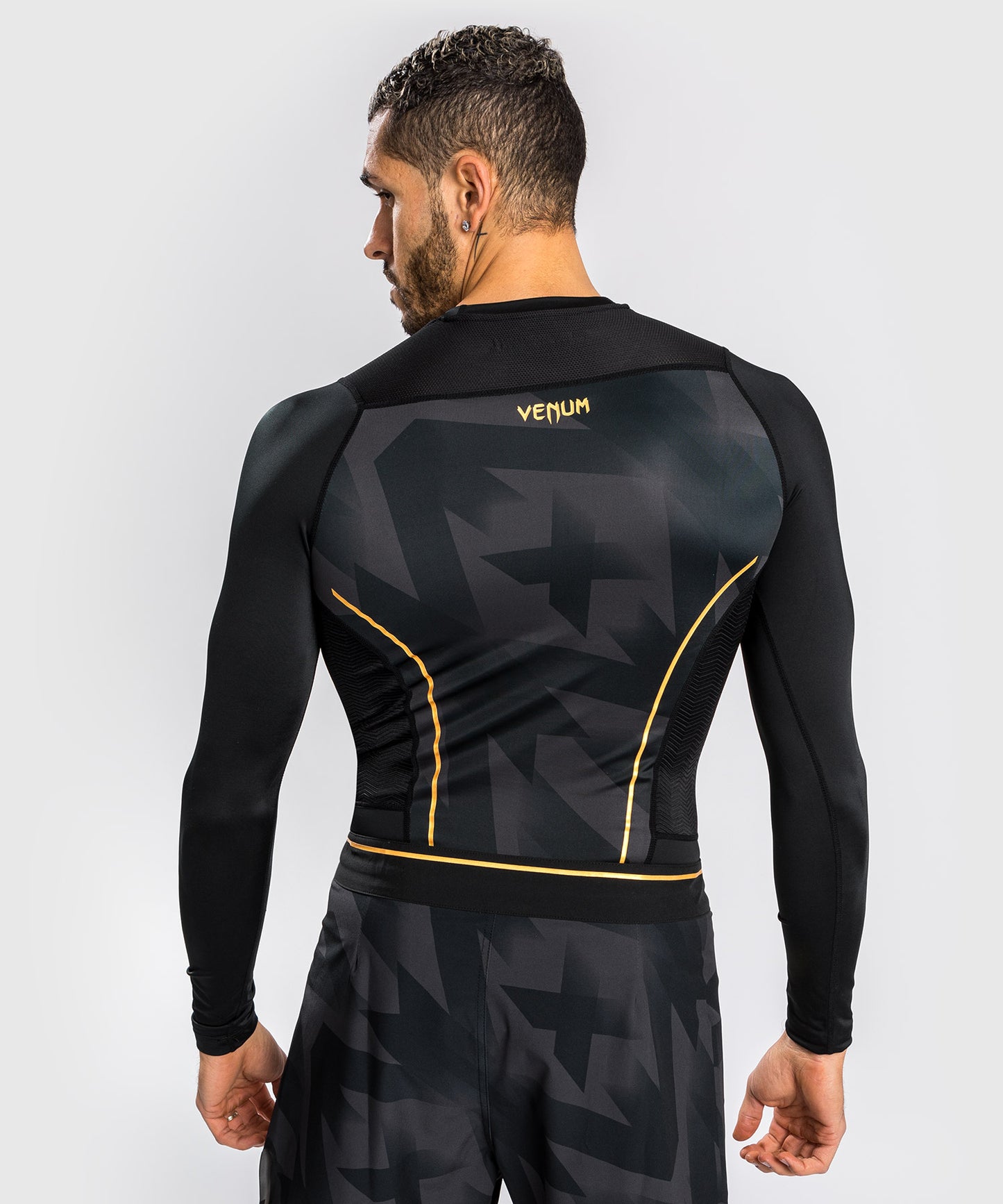 Venum Razor Rashguard Long Sleeves - Black/Gold