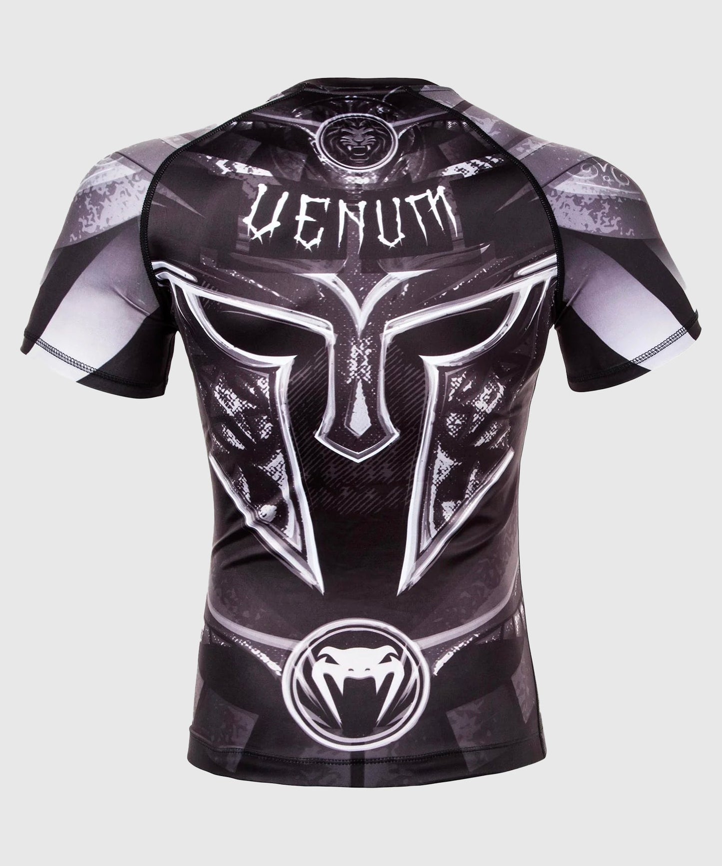 Venum Gladiator 3.0 Rashguard - Black/White - Short Sleeves