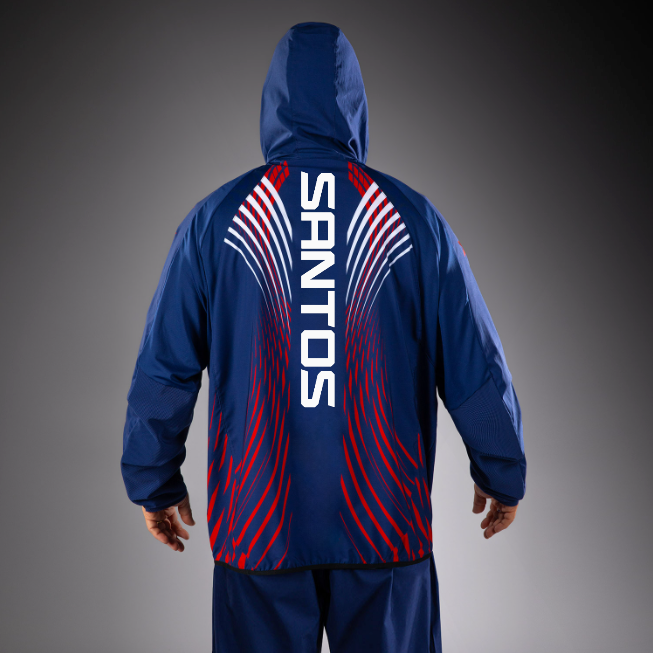 Men's Official UFC Freedom 250 by Venum Blue Authentic Fight Night Walkout Hoodie -Ruffy   Venum