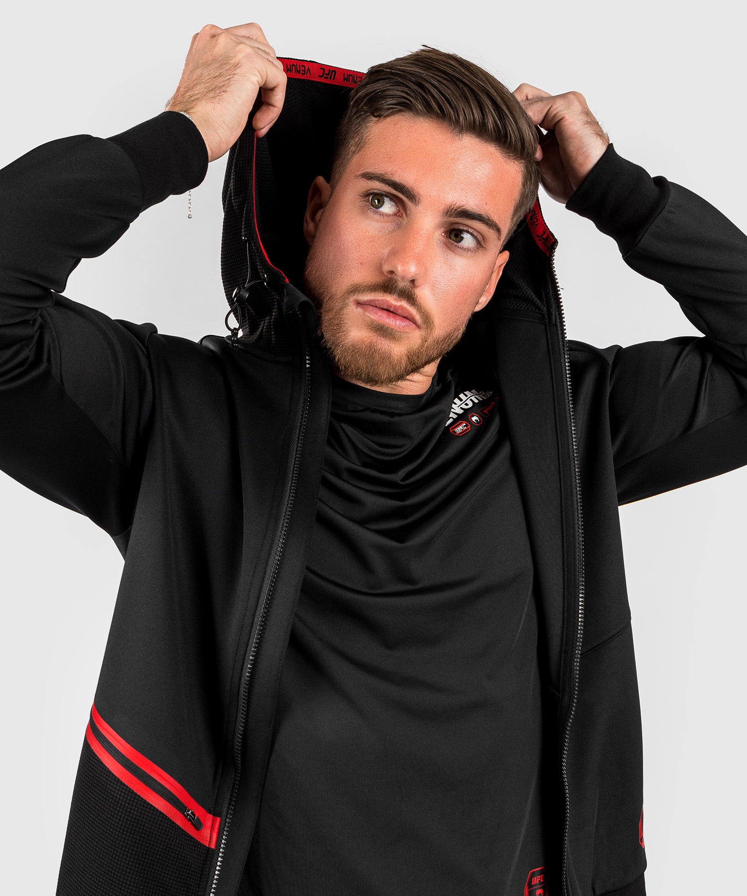 UFC Adrenaline by Venum Fight Week Men's Zip Hoodie - Black