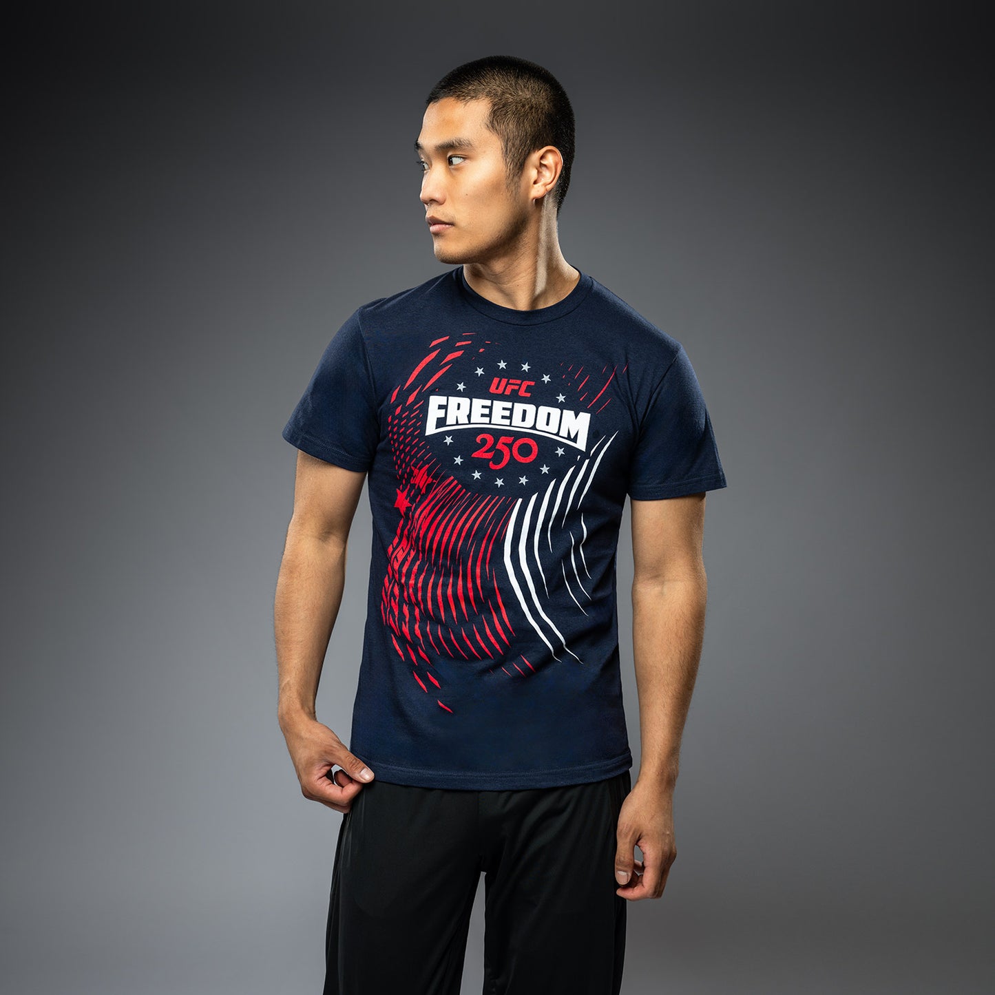 Official UFC Freedom 250 Official Weigh-In Tshirt - Navy