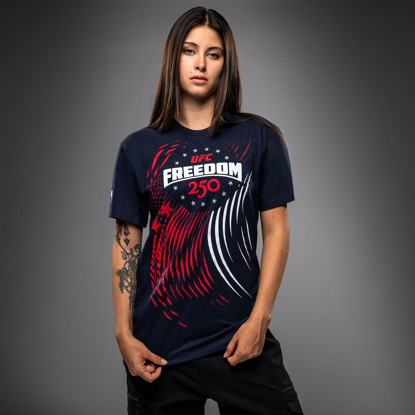 Official UFC Freedom 250 Official Weigh-In Tshirt - Navy