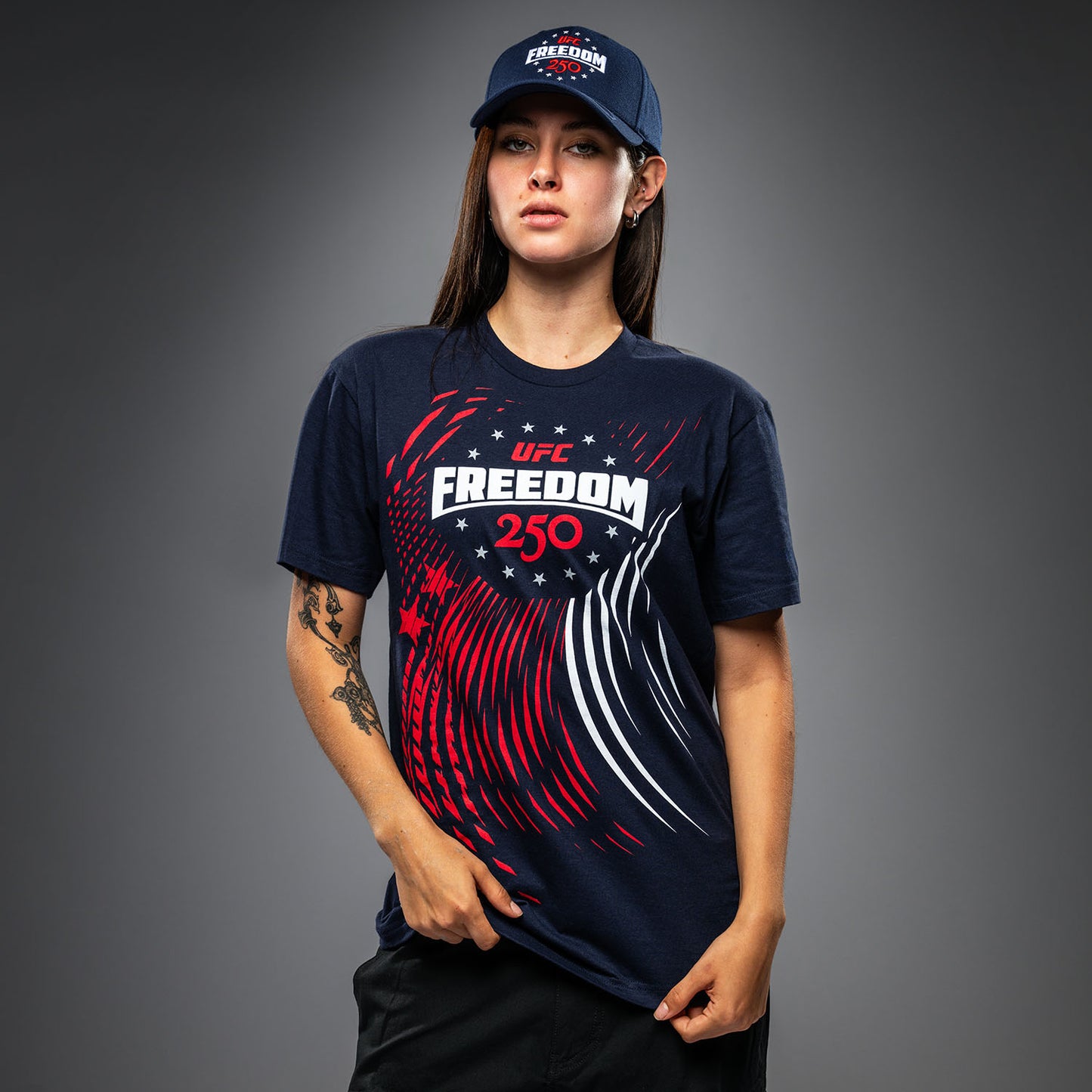 Official UFC Freedom 250 Official Weigh-In Tshirt - Navy