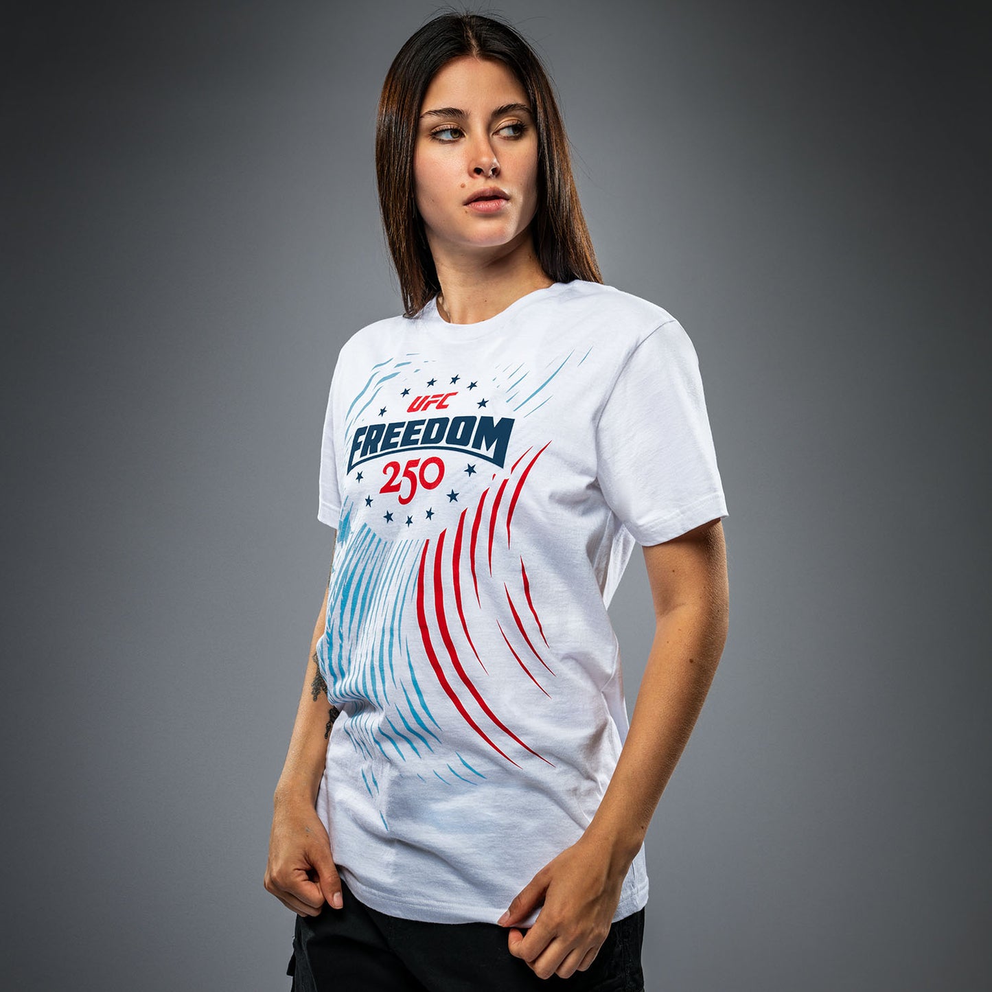 Official UFC Freedom 250 Official Weigh-In Tshirt - White