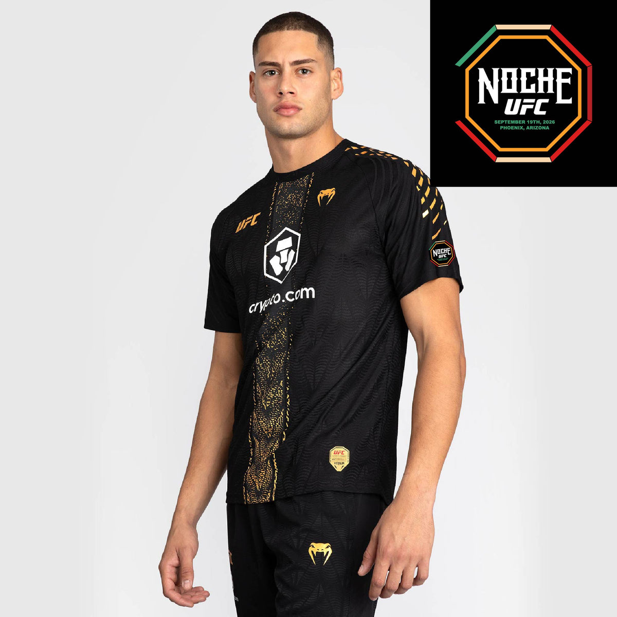 Men's UFC Zenith by Venum Black Authentic Noche UFC Fight Night Walkout Jersey - Rodriguez