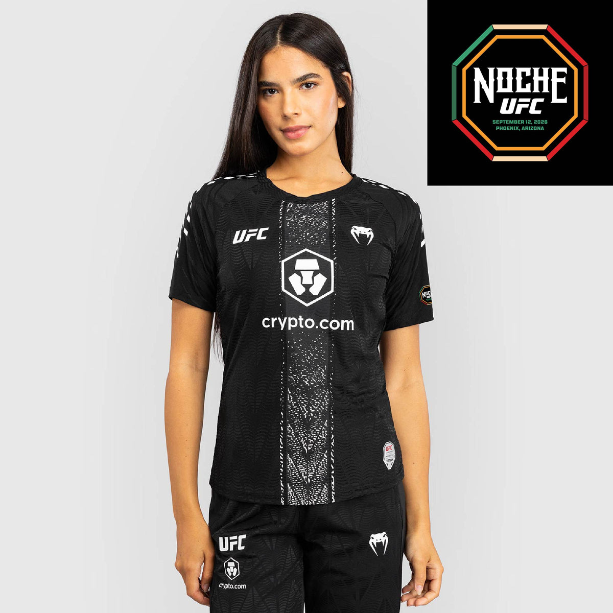 Women's UFC Zenith by Venum Black Authentic Noche UFC Fight Night Walkout Jersey - Silva  product-type_T-Shirts Venum