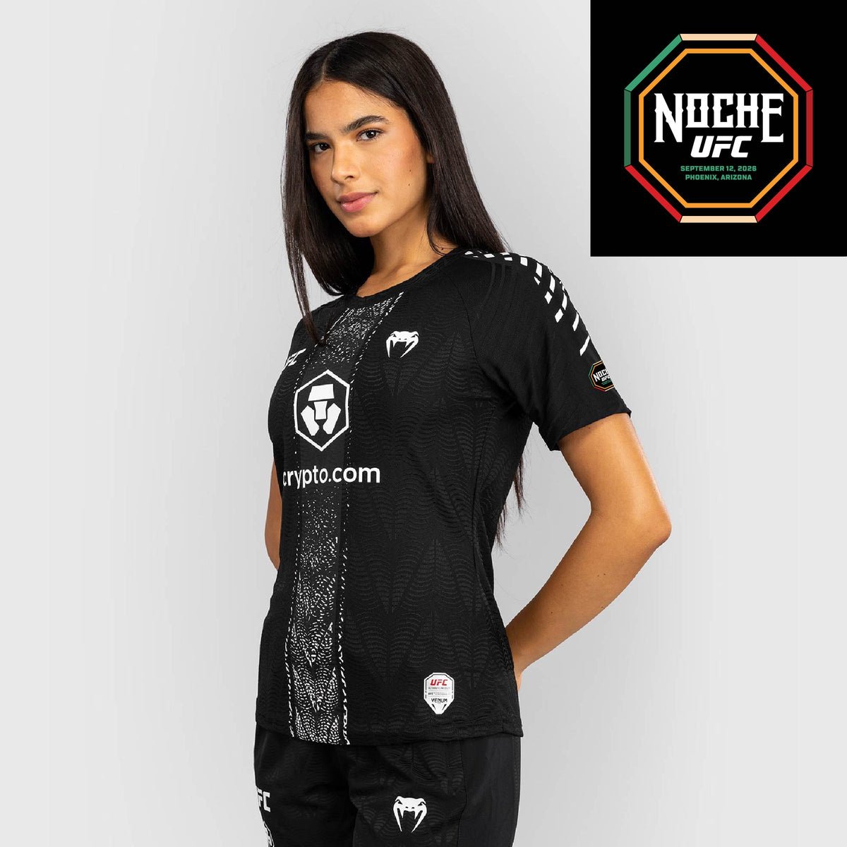 Women's UFC Zenith by Venum Black Authentic Noche UFC Fight Night Walkout Jersey - Silva  product-type_T-Shirts Venum