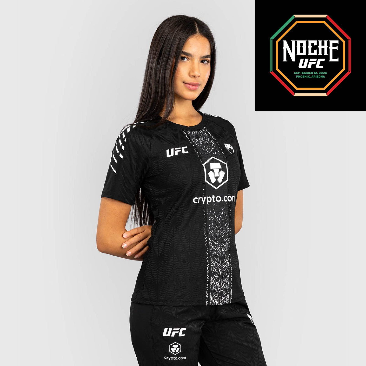 Women's UFC Zenith by Venum Black Authentic Noche UFC Fight Night Walkout Jersey - Silva  product-type_T-Shirts Venum