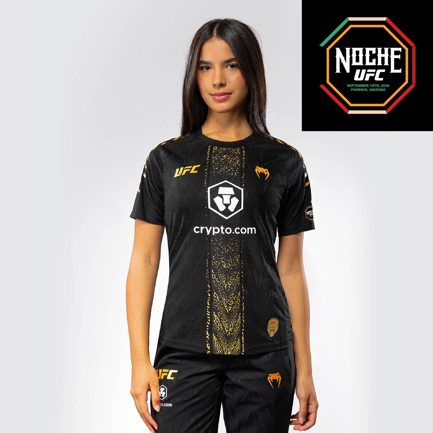 Women's UFC Zenith by Venum Black Authentic Noche UFC Fight Night Walkout Jersey - Silva