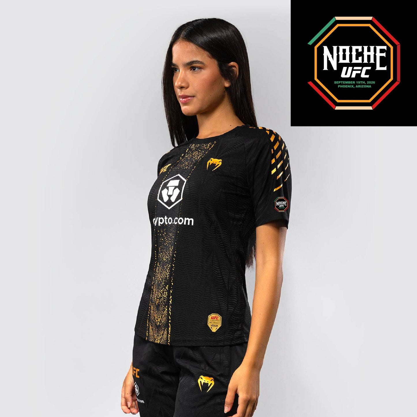 Women's UFC Zenith by Venum Black Authentic Noche UFC Fight Night Walkout Jersey - Silva