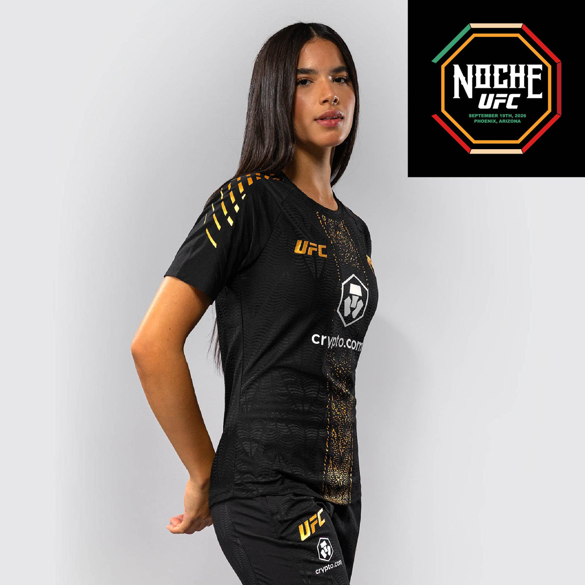 Women's UFC Zenith by Venum Black Authentic Noche UFC Fight Night Walkout Jersey - Silva