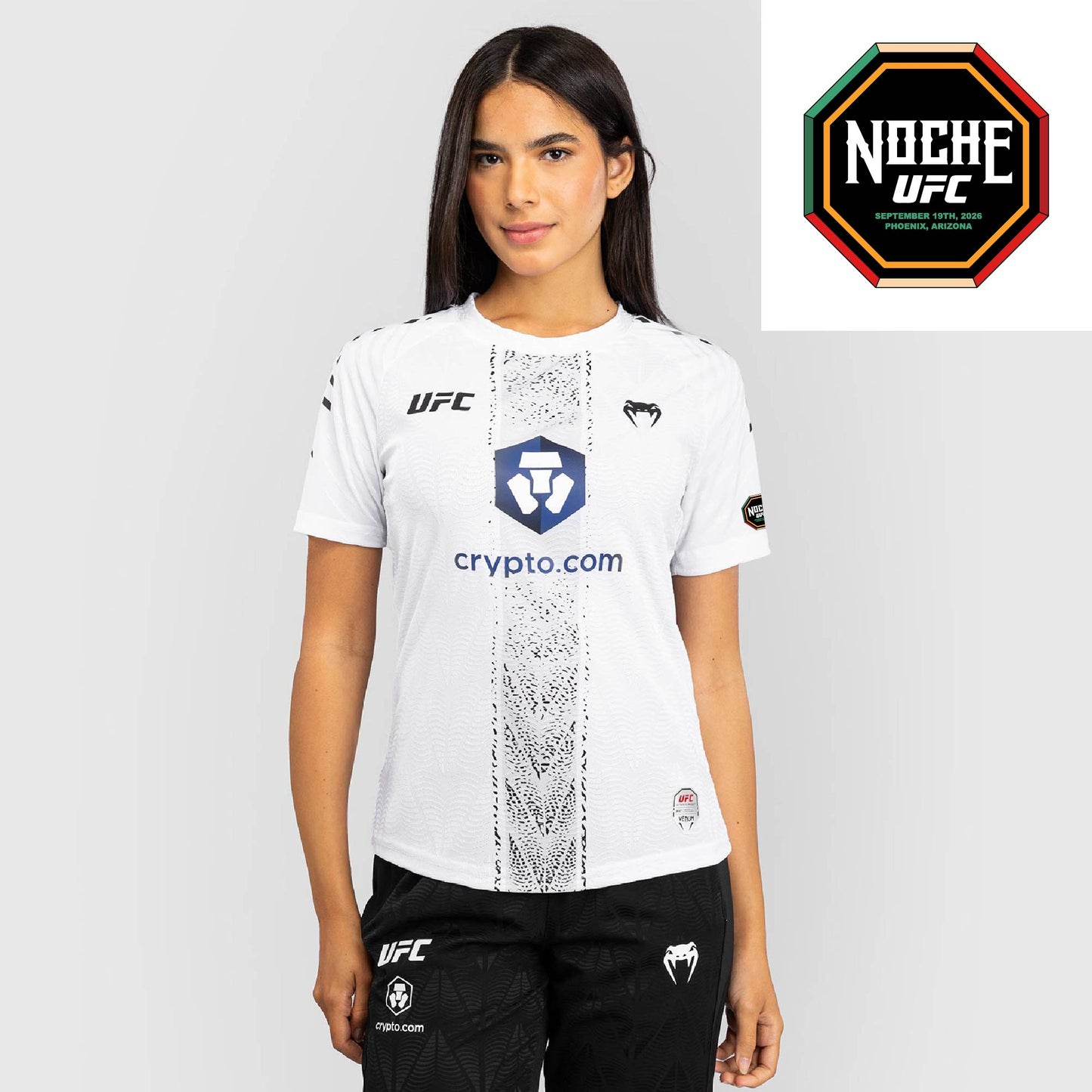 Women's UFC Zenith by Venum White Authentic Noche UFC Fight Night Walkout Jersey - Silva