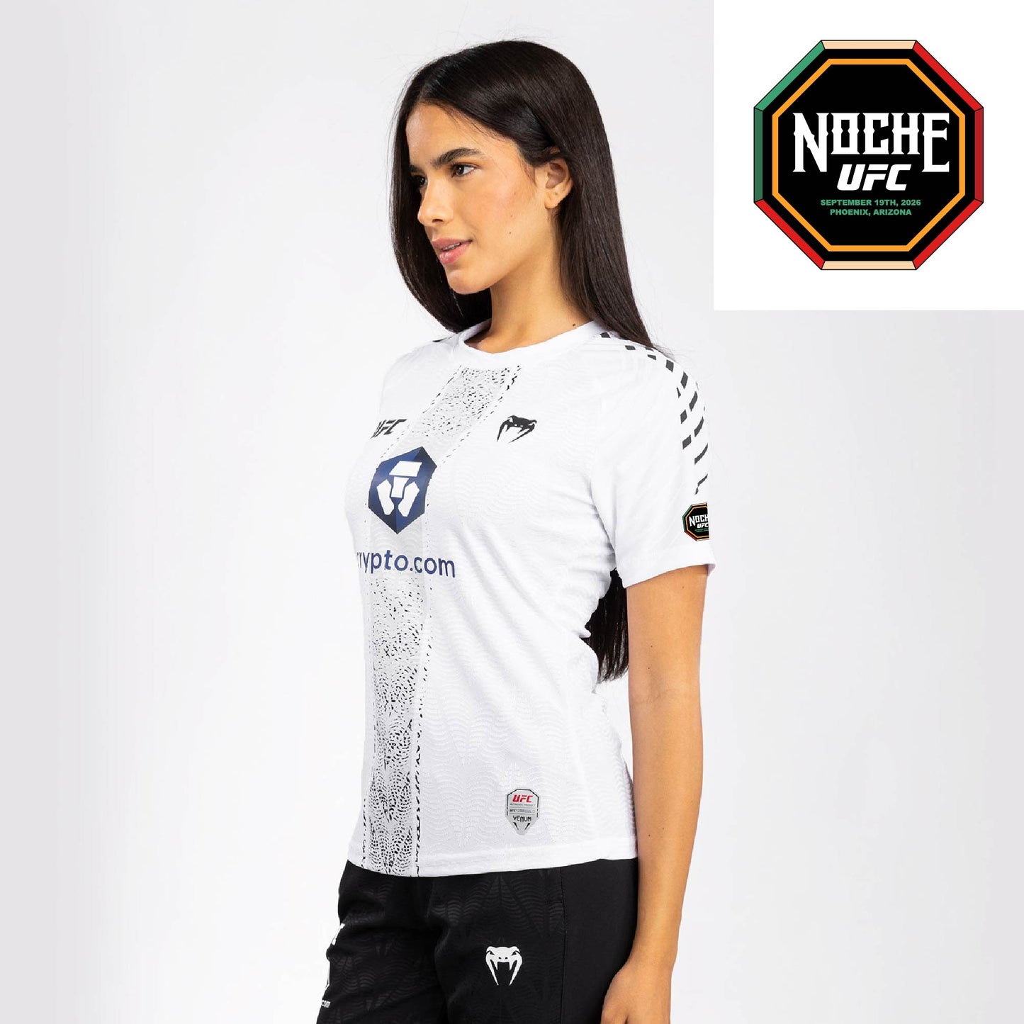 Women's UFC Zenith by Venum White Authentic Noche UFC Fight Night Walkout Jersey - Silva
