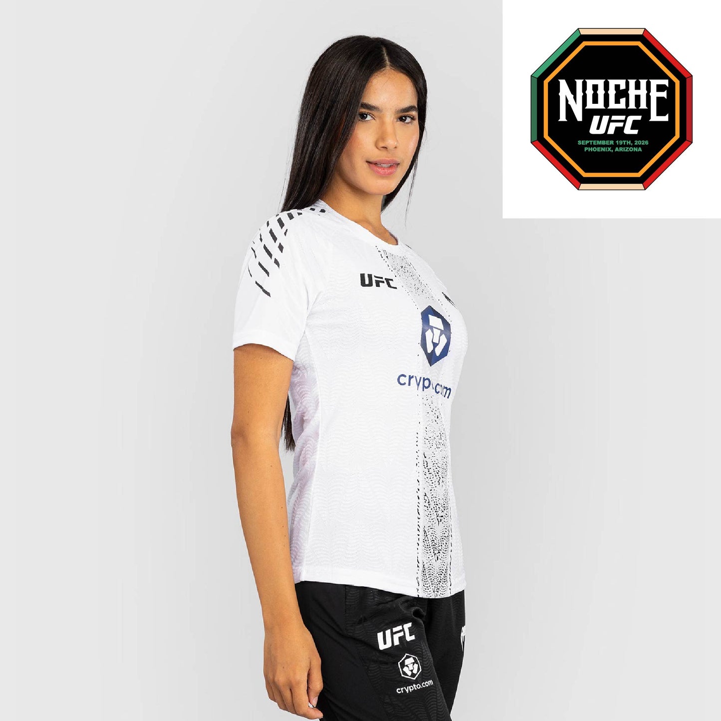 Women's UFC Zenith by Venum White Authentic Noche UFC Fight Night Walkout Jersey - Silva