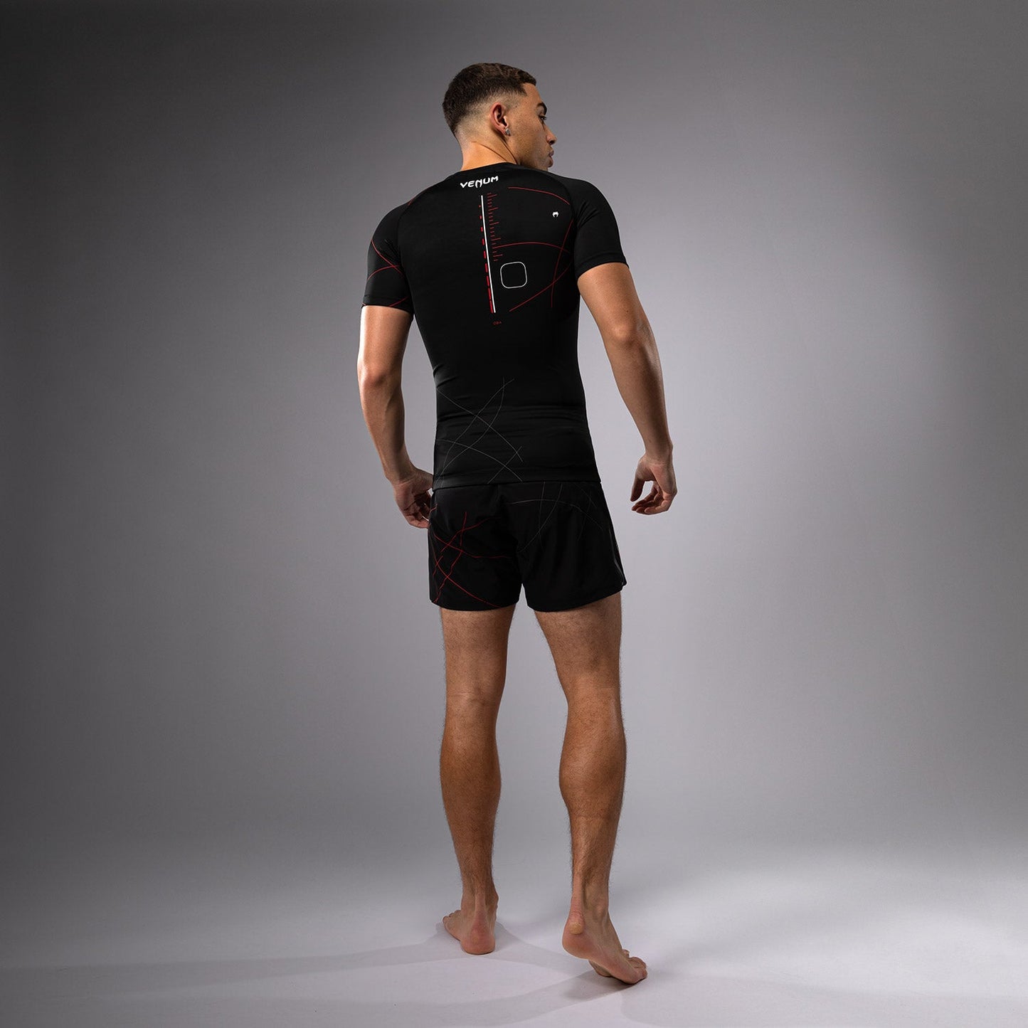Venum Tactical XT Short Sleeve Rashguard - Black/Fire Red