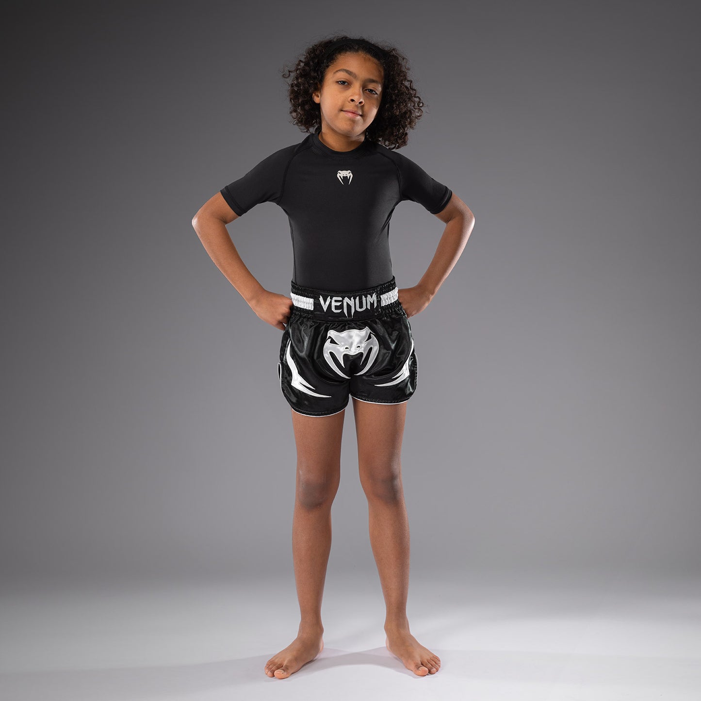 Venum Inferno Kids Muay Thai Shorts - Black