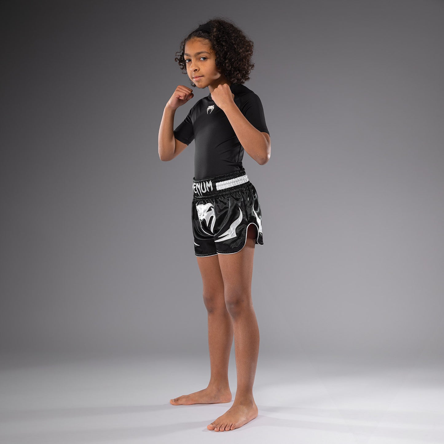 Venum Inferno Kids Muay Thai Shorts - Black