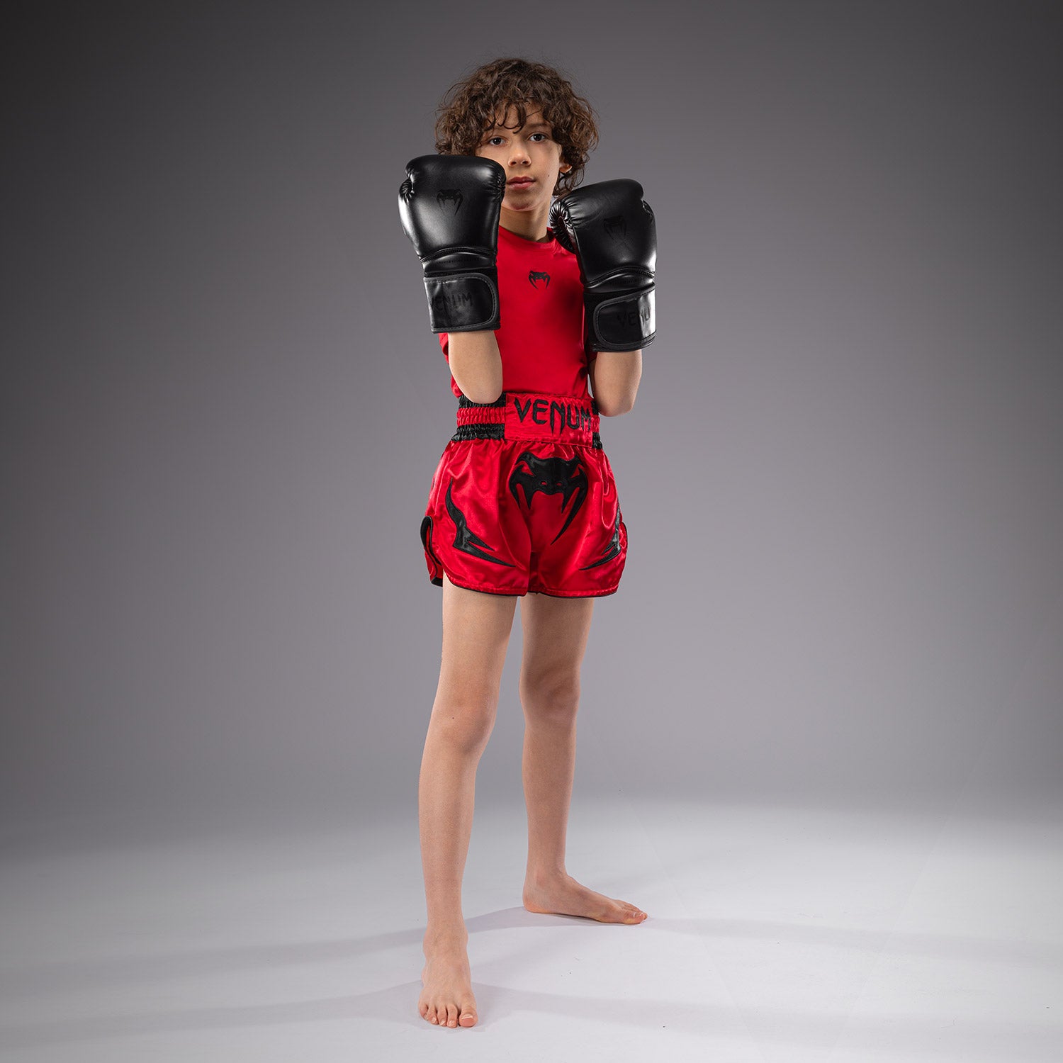 Venum Inferno Kids Muay Thai Shorts - Red  Shorts Venum