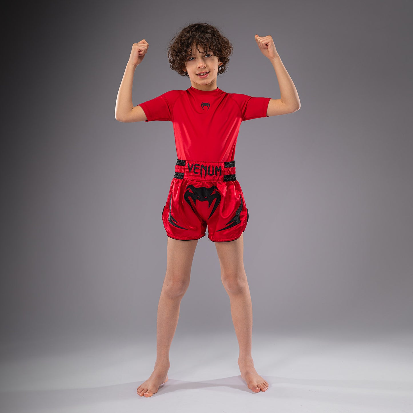 Venum Inferno Kids Muay Thai Shorts - Red  Shorts Venum