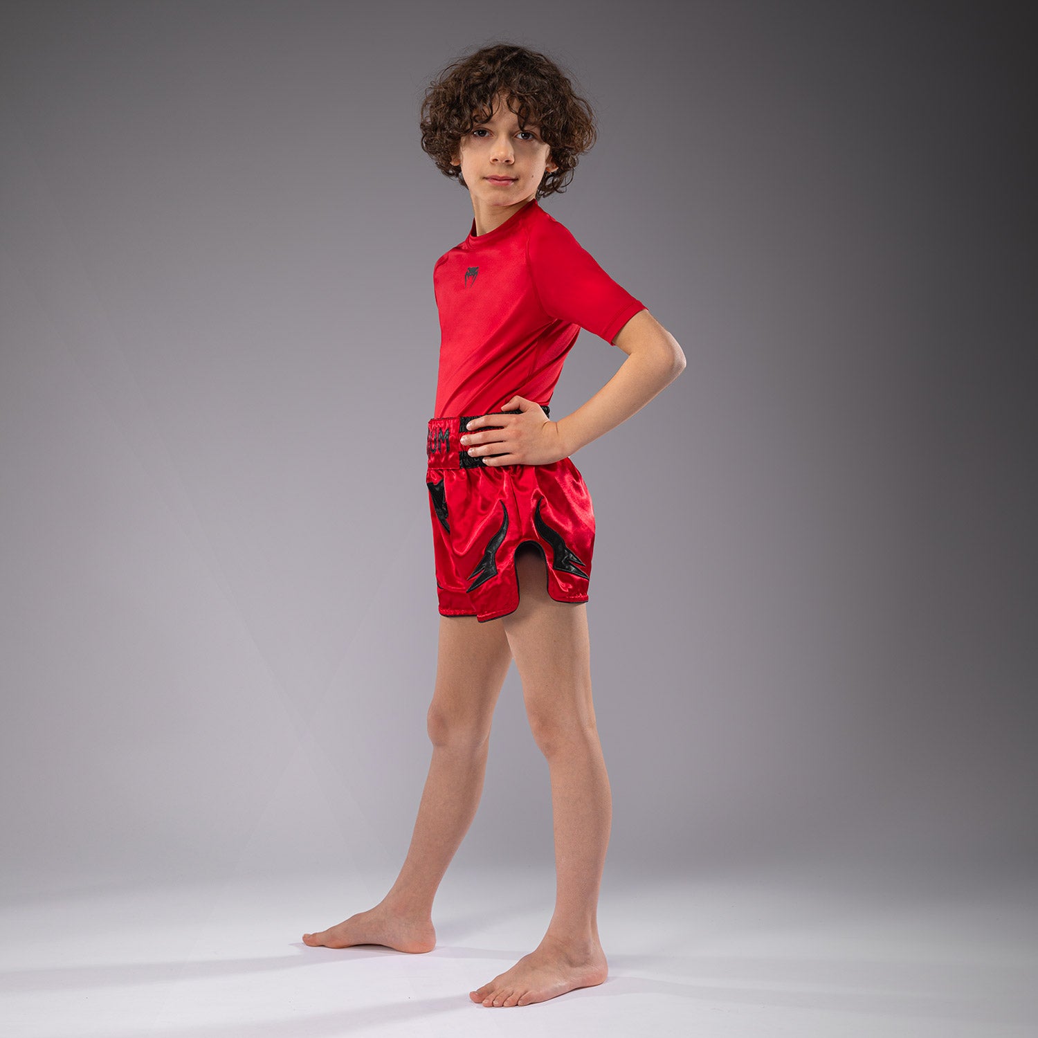 Venum Inferno Kids Muay Thai Shorts - Red  Shorts Venum