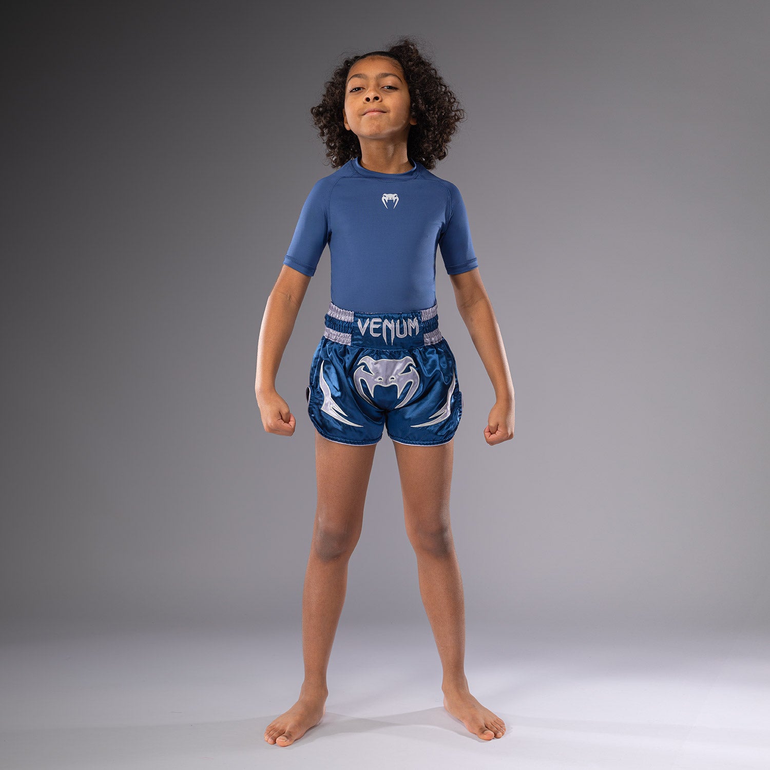 Venum Inferno Kids Muay Thai Shorts - Blue  Shorts Venum