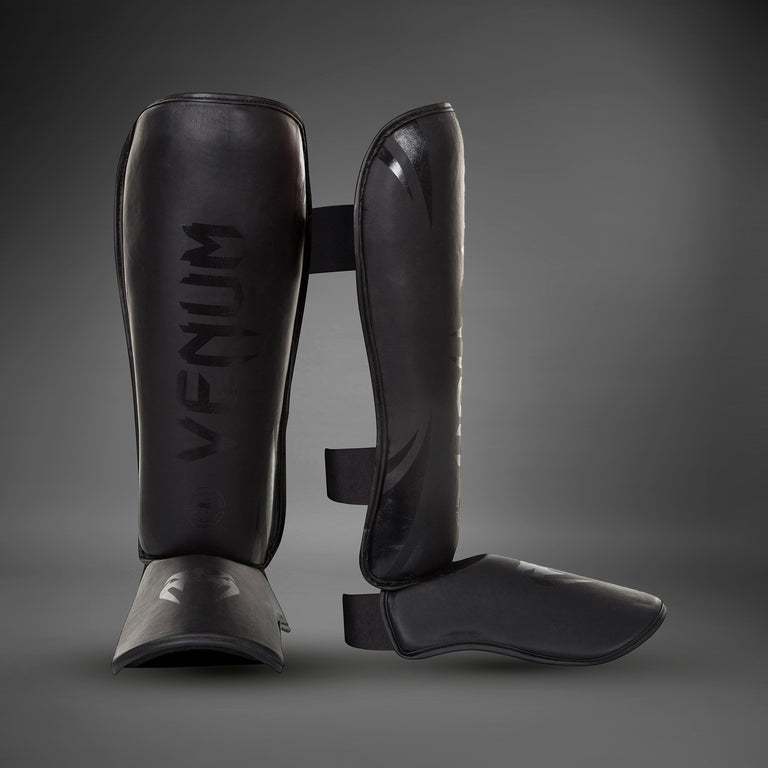 SHIN⊿ Venum Challenger Standup Shin Guards - Black - Venum