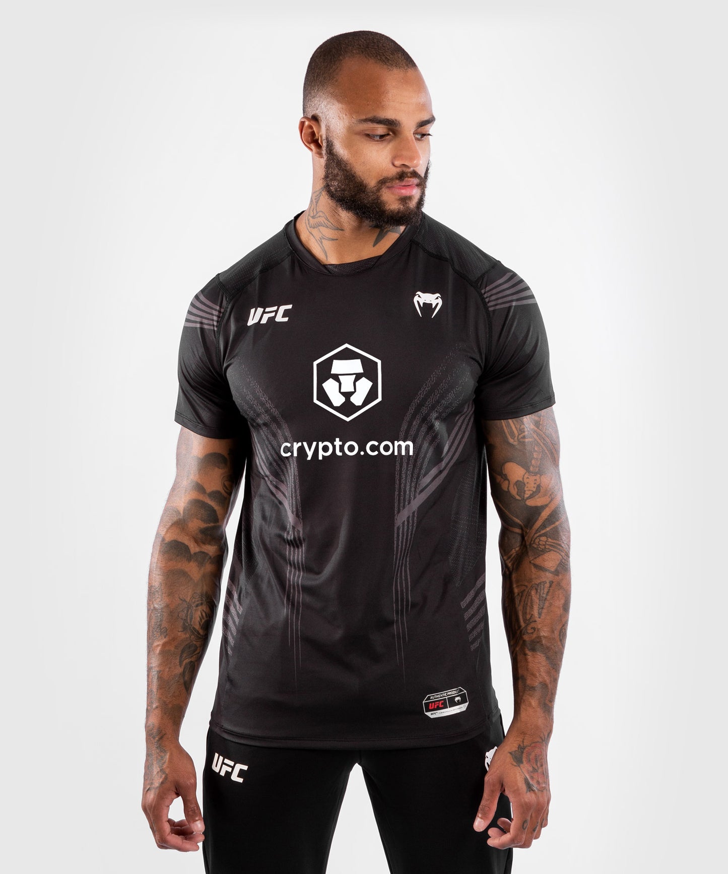 UFC Venum Authentic Fight Night Men's Walkout Jersey - Black