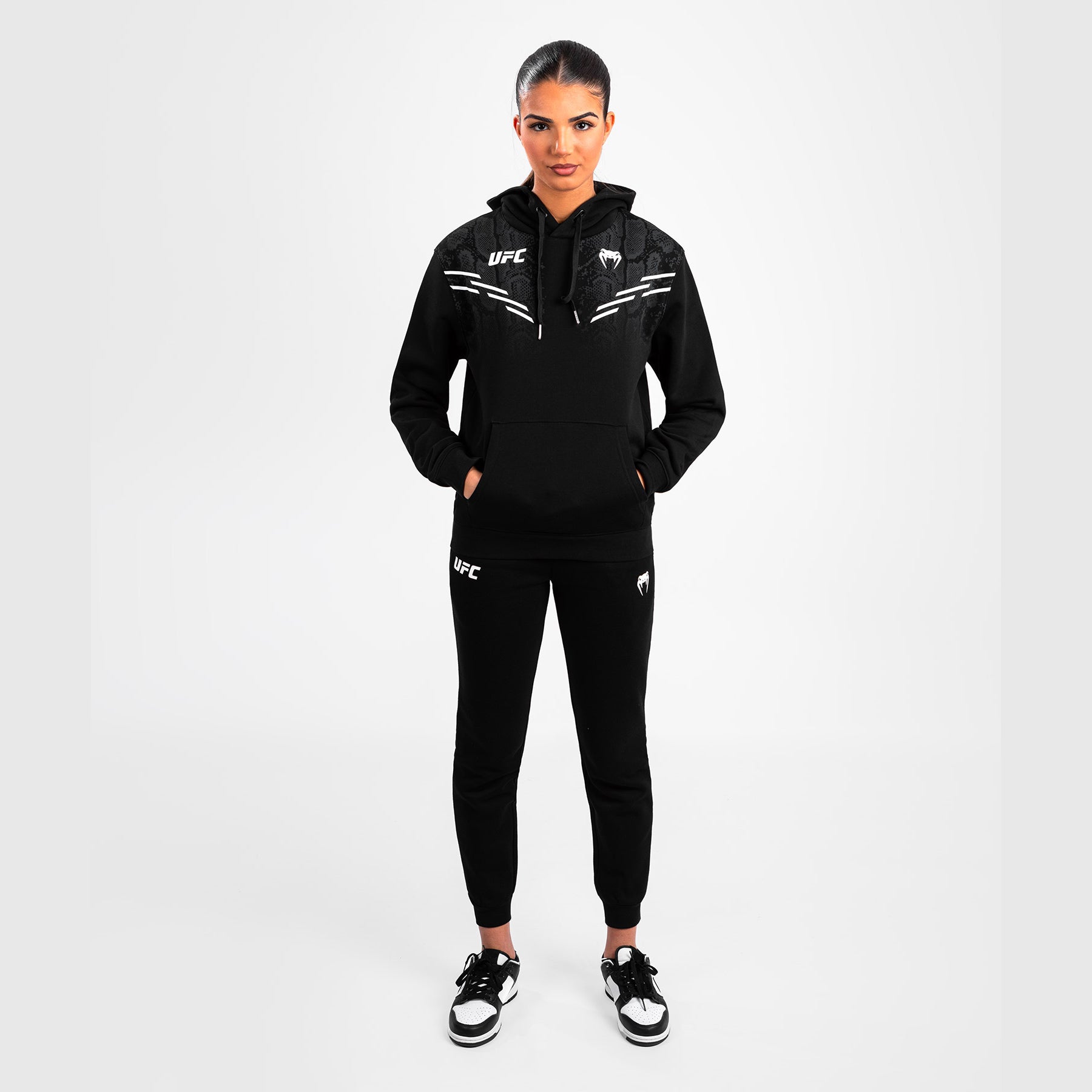 UFC Adrenaline by Venum Replica Women's Pullover Hoodie - Black