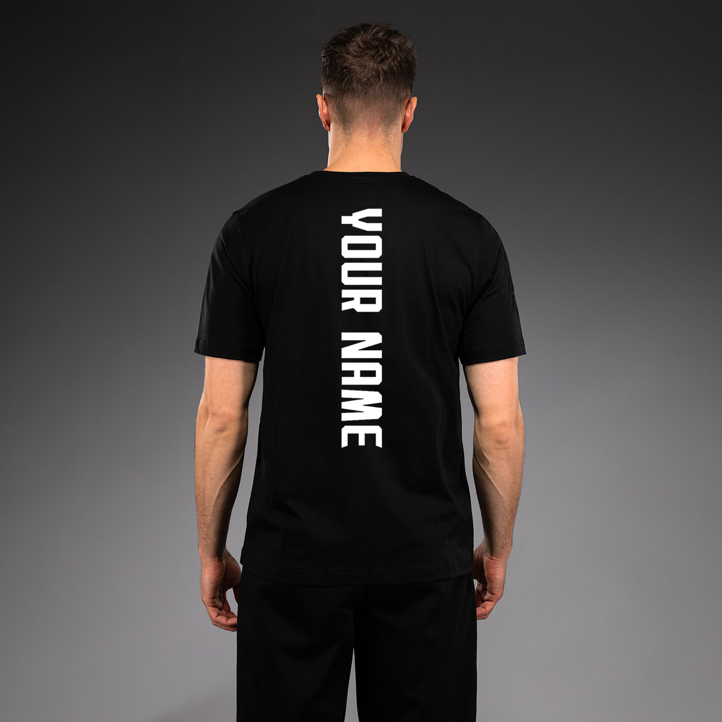 Men's UFC Zenith by Venum Replica Black T-Shirt Personalized