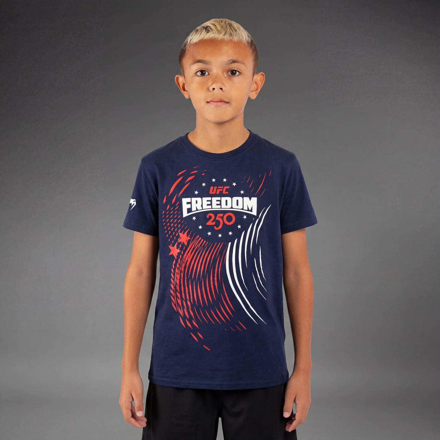 Official UFC Freedom 250 Official Weigh-In Kids Tshirt - Navy  product-type_T-Shirts Venum
