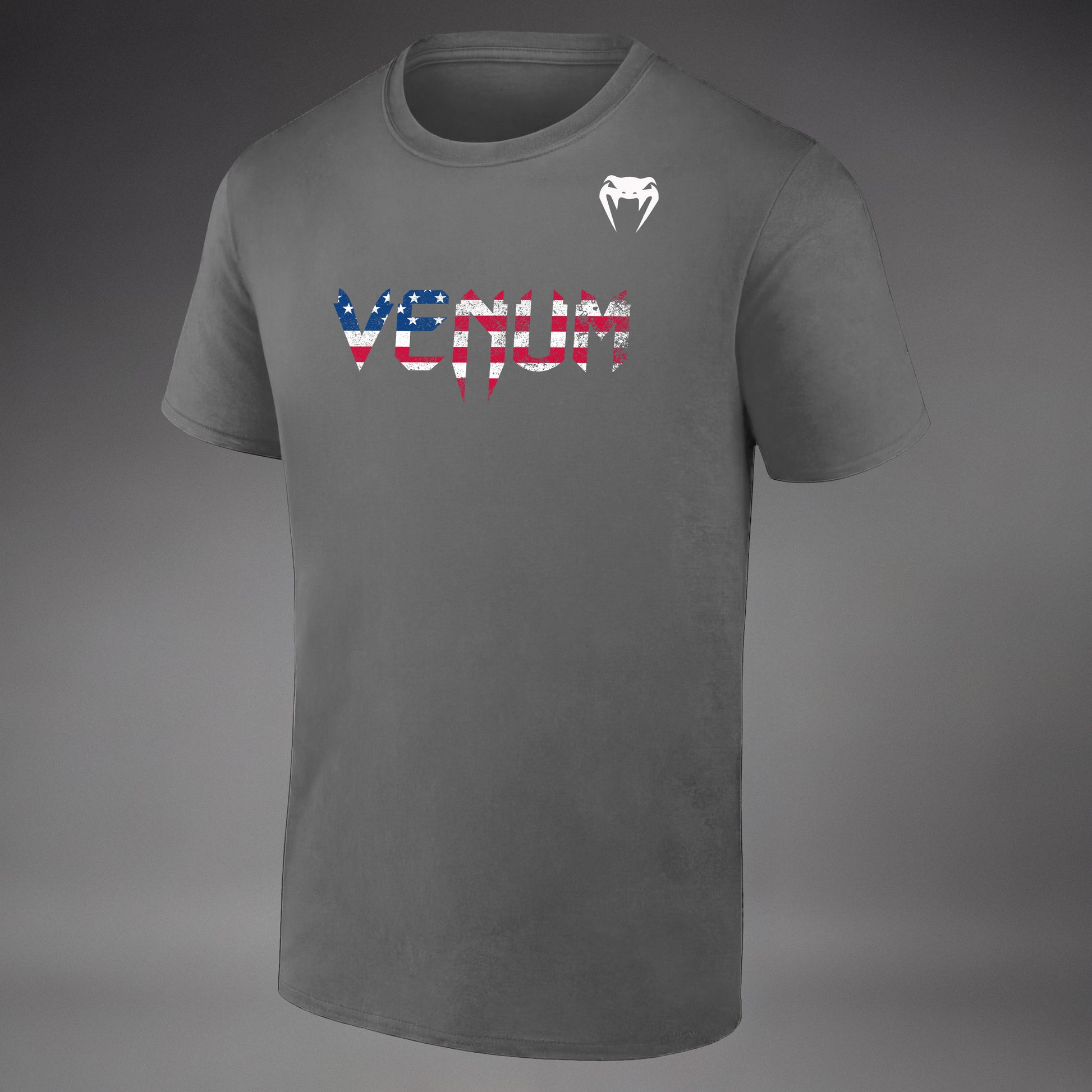 Venum Classic USA Short Sleeve T-Shirt - Heather Grey/White  product-type_T-Shirts Venum