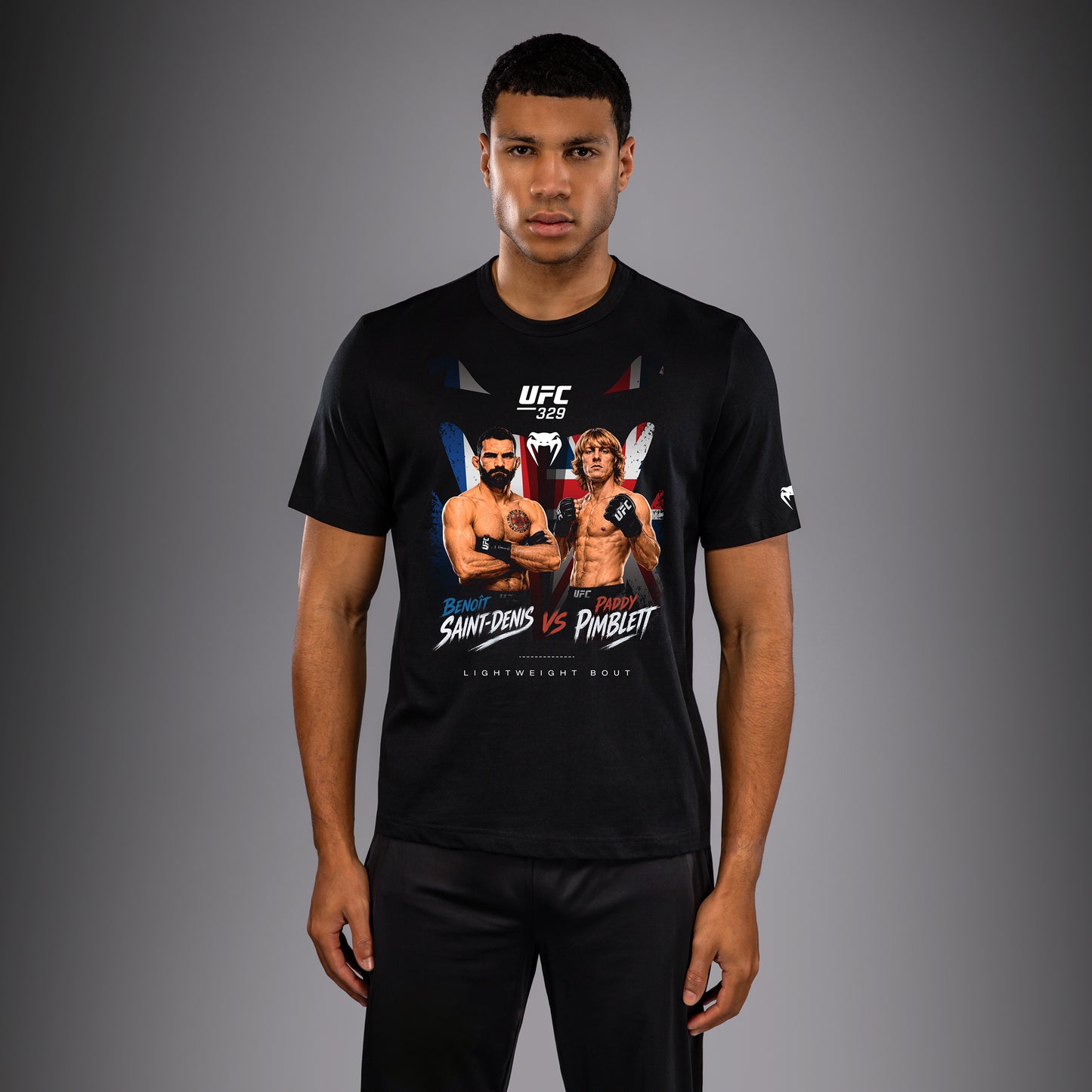 Venum UFC 329 Main Event T-shirt - Benoît Saint-Denis vs Paddy Pimblett