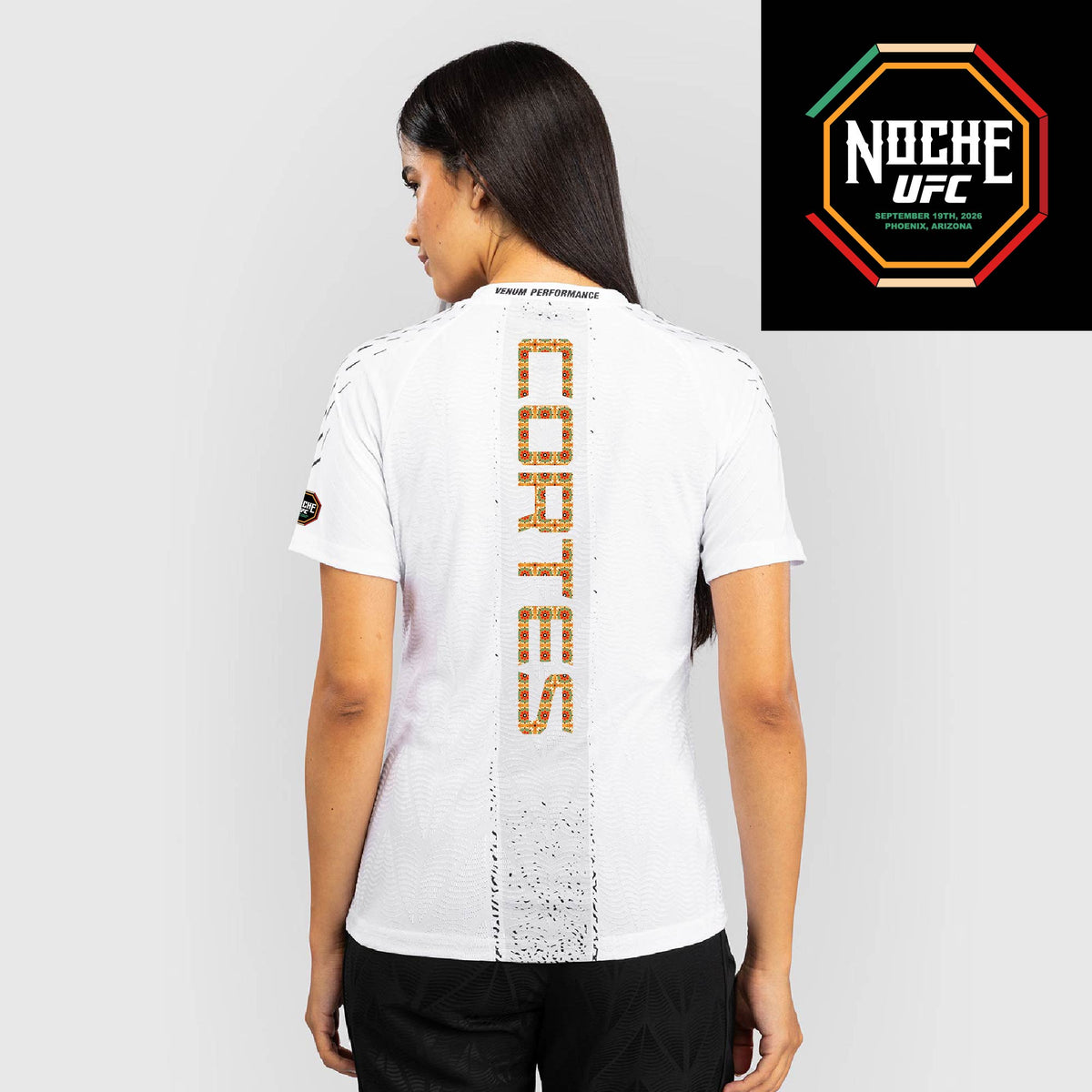 Women's UFC Zenith by Venum White Authentic Noche UFC Fight Night Walkout Jersey - Waldo Cortes Acosta