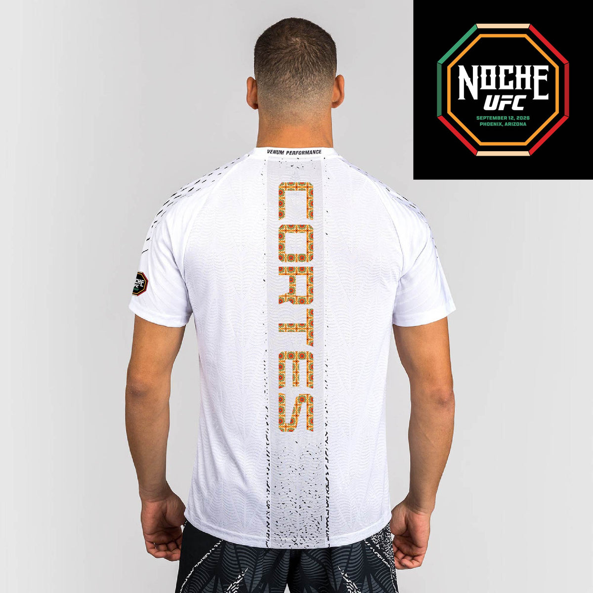 Men's UFC Zenith by Venum White Authentic Noche UFC Fight Night Walkout Jersey - Waldo Cortes Acosta  product-type_T-Shirts Venum