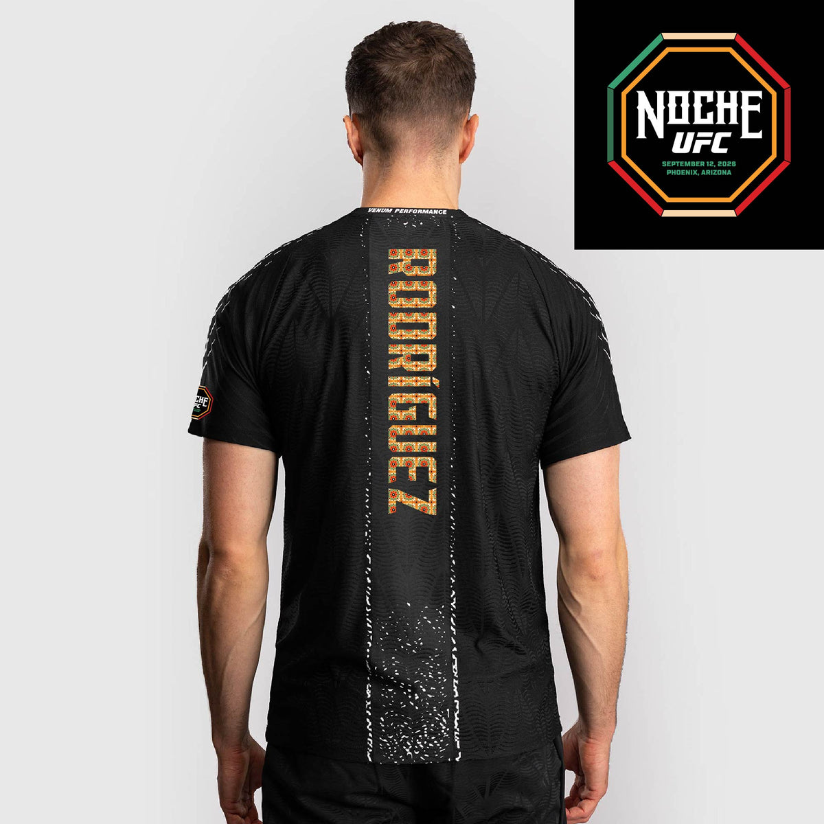 Men's UFC Zenith by Venum Black Authentic Noche UFC Fight Night Walkout Jersey - Rodriguez   Venum