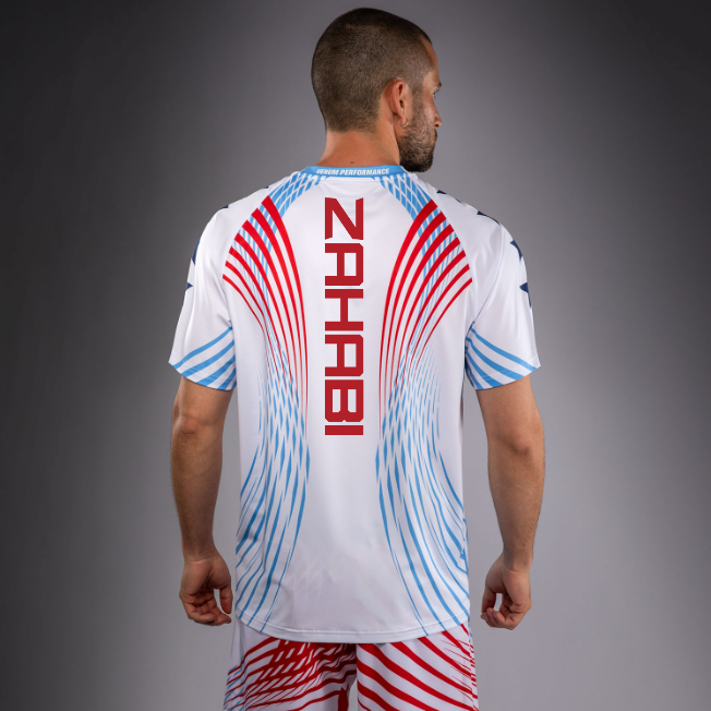 Men's Official UFC Freedom 250 by Venum White Authentic Fight Night Walkout Jersey -Zahabi