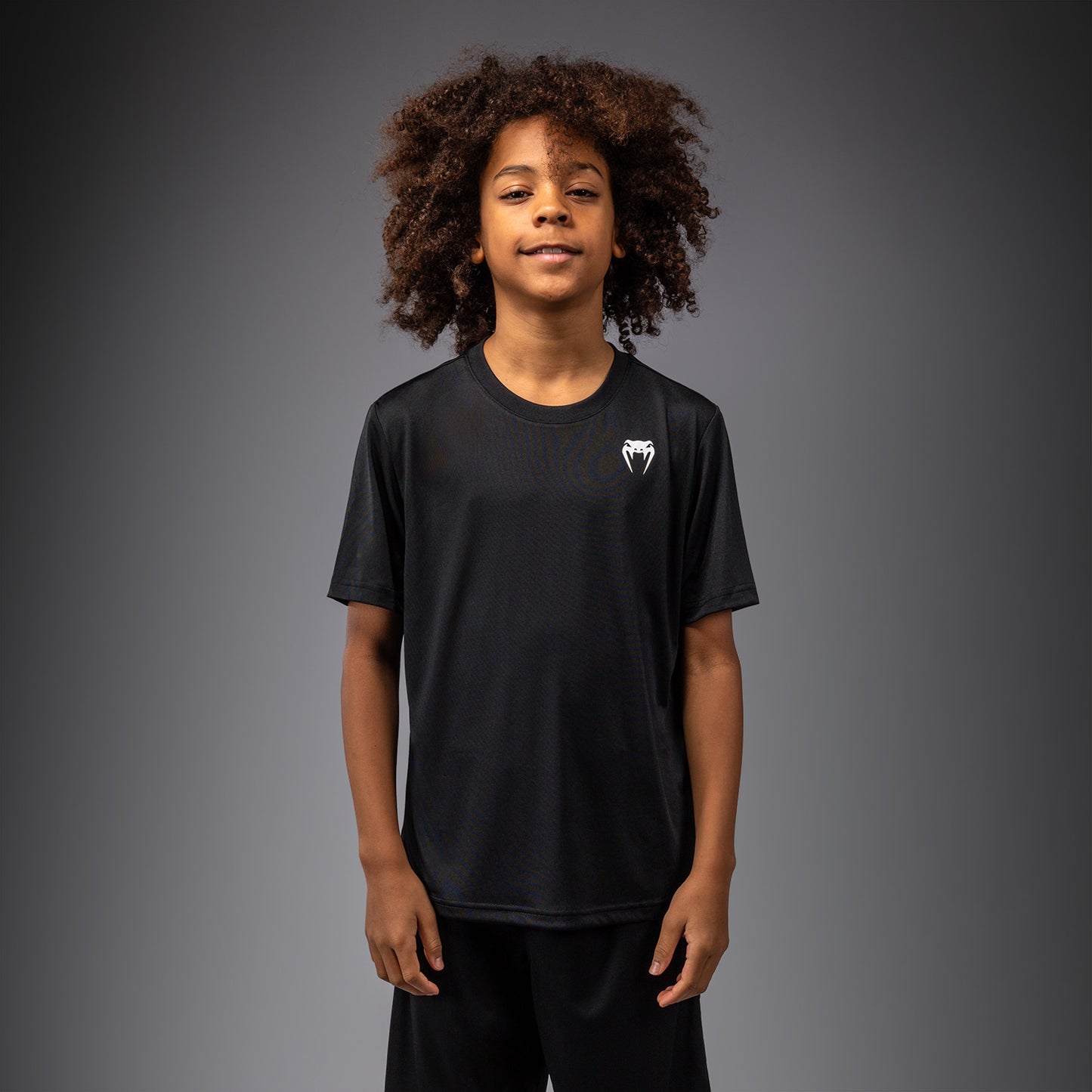 Venum Lineup Youth Performance Short Sleeve T-Shirt - Black/White  product-type_Dry Tech T-Shirts Venum