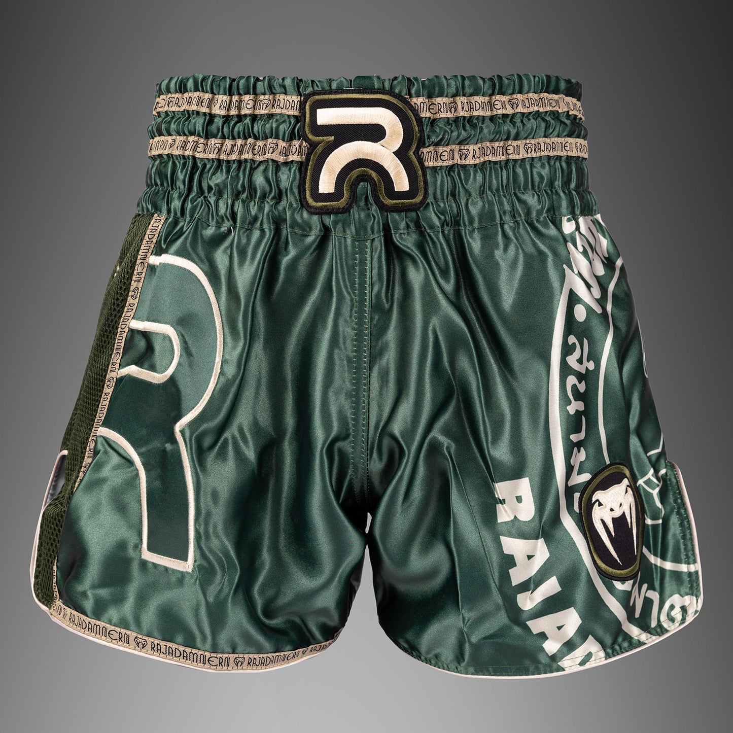 Venum x Rajadamnern Muay Thai Shorts - Military Green