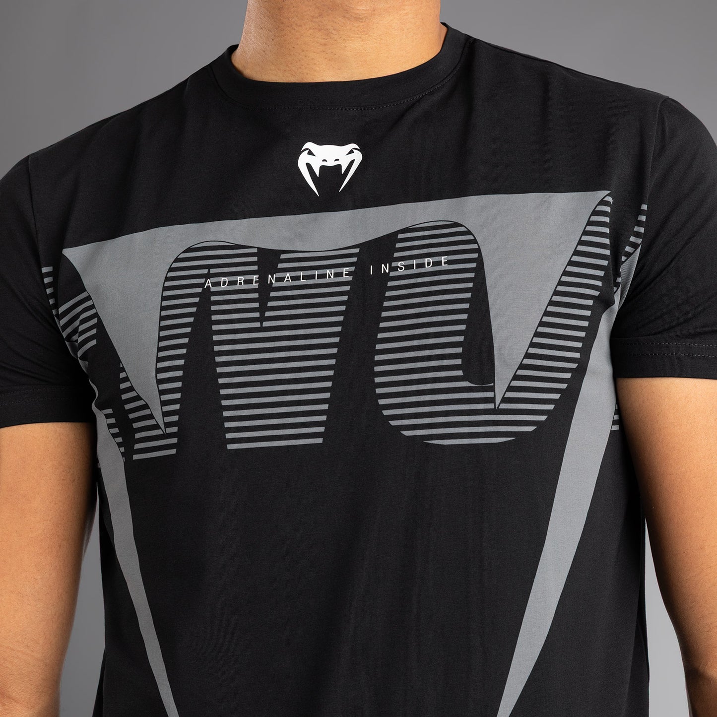 Venum Adrenaline T-Shirt - Black/Silver Grey