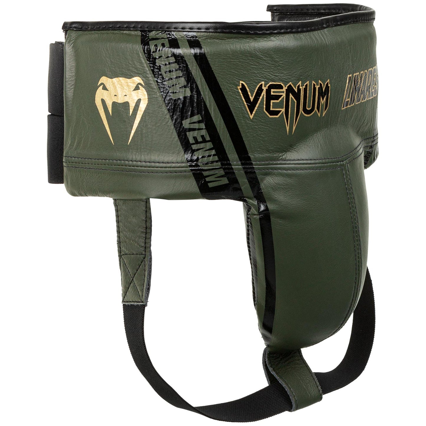 Venum Pro Boxing Protective Cup Linares Edition - Velcro - Khaki/Black/Gold