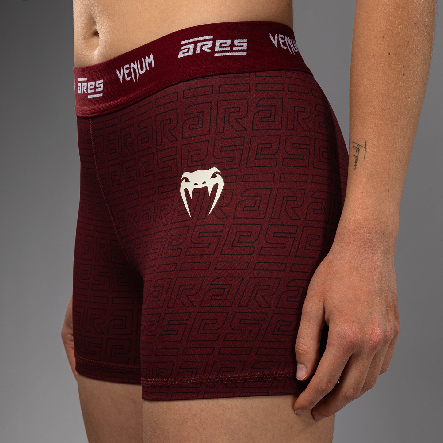 Venum x Ares Women’s Vale Tudo Shorts - Burgundy
