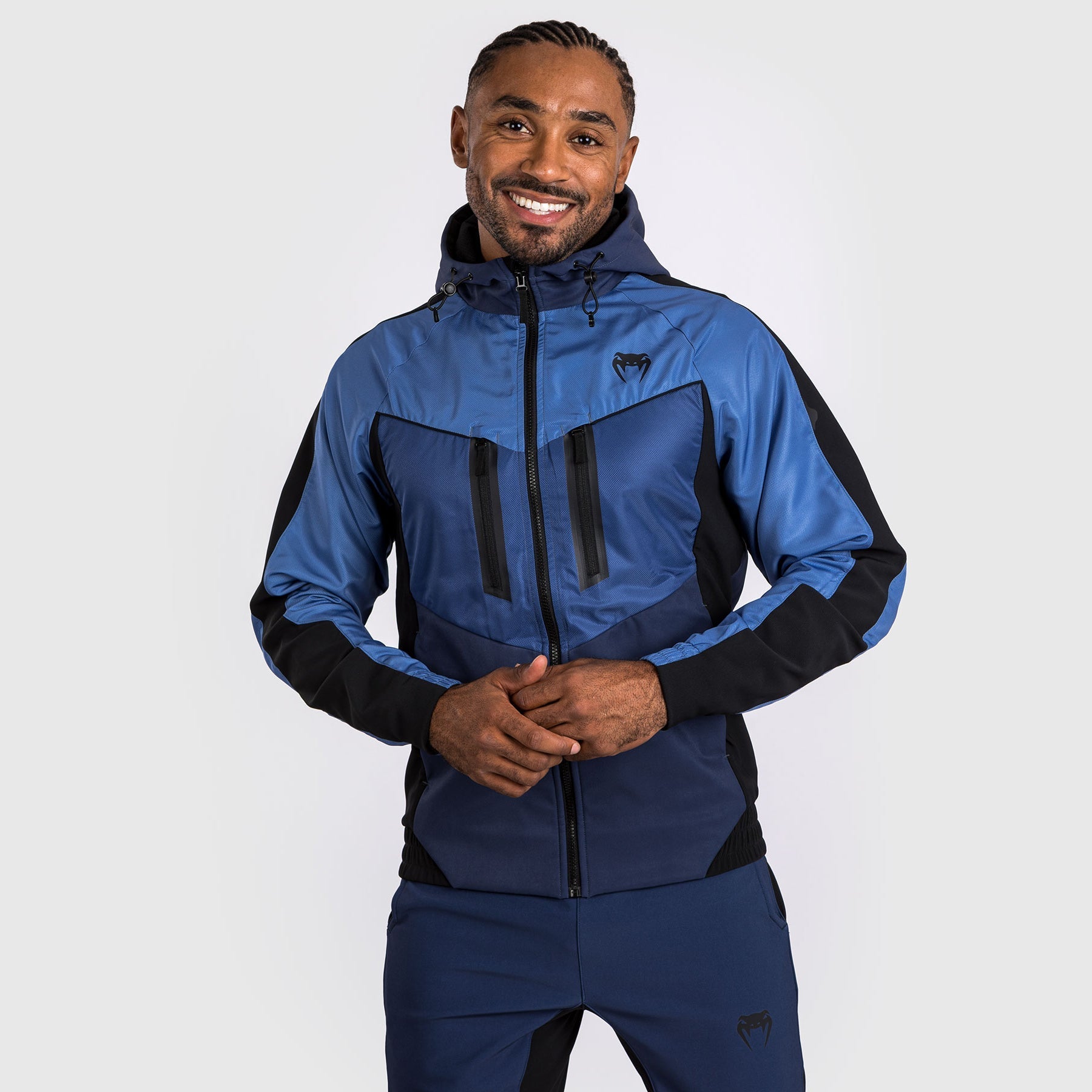Venum Laser 3.0 Track Jacket - Black/Blue - Venum