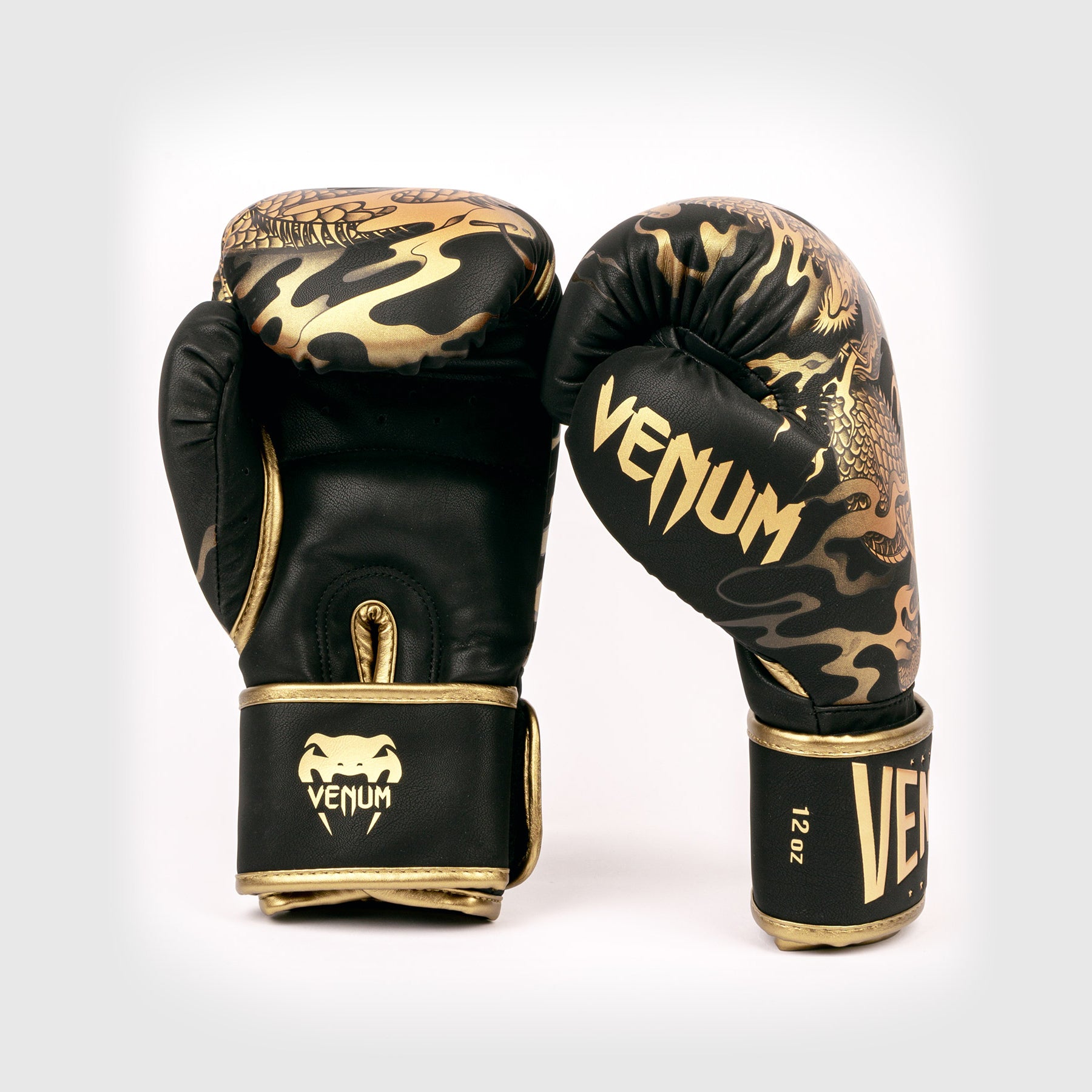 Dragon's Flight Boxing Gloves - Black/Bronze- Venum.com