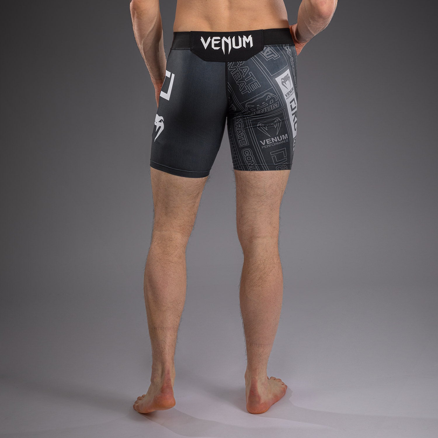 Karate Combat by Venum Vale Tudo Shorts - Black/Grey  product-type_Compression shorts Venum