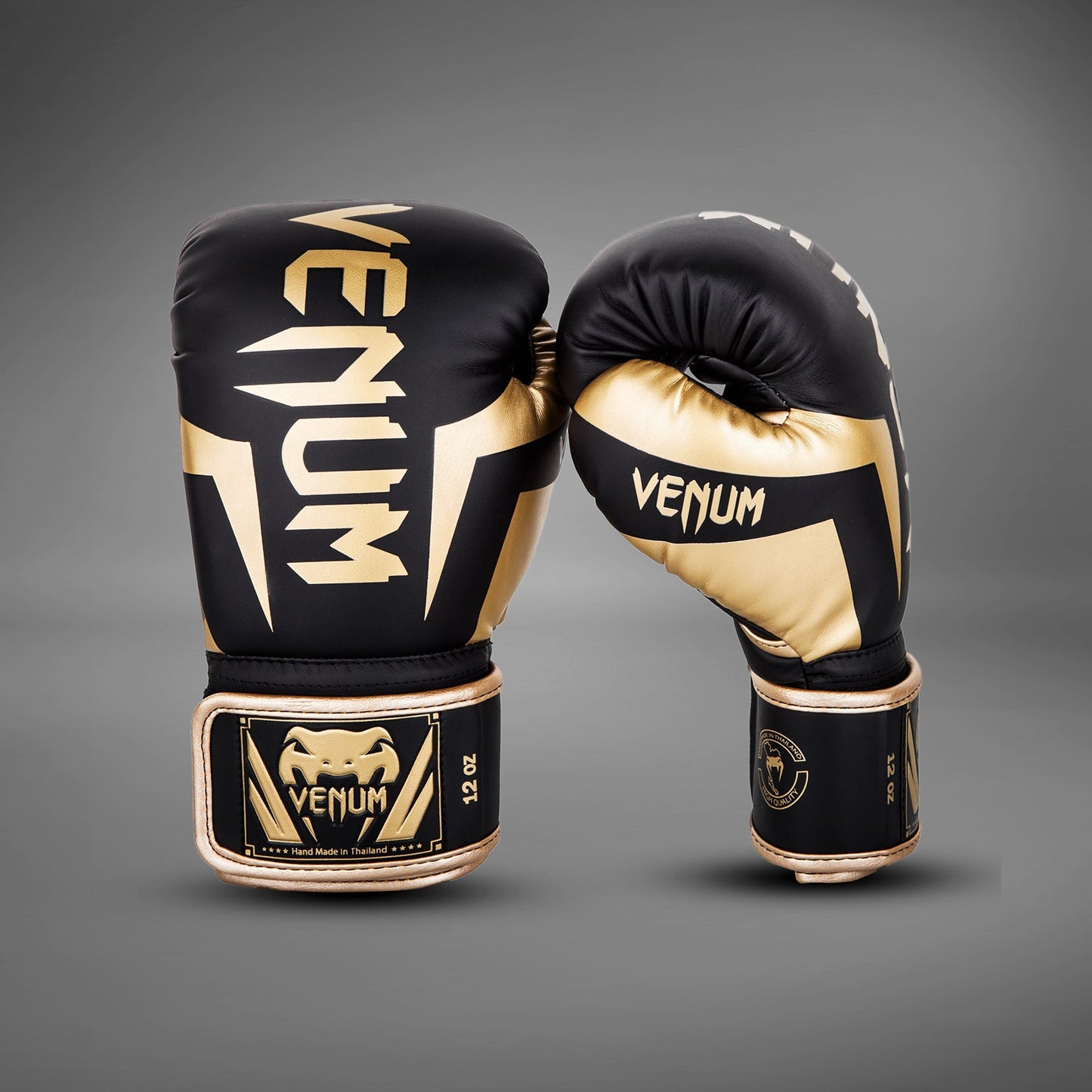 Venum Elite Boxing Gloves Black/Gold Venum - Main Image