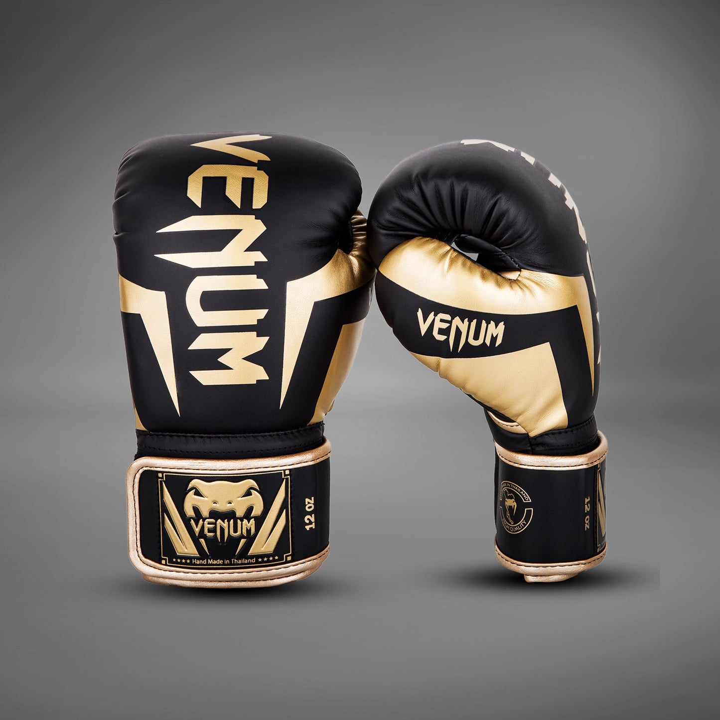 Venum Elite Boxing Gloves - Black/Gold