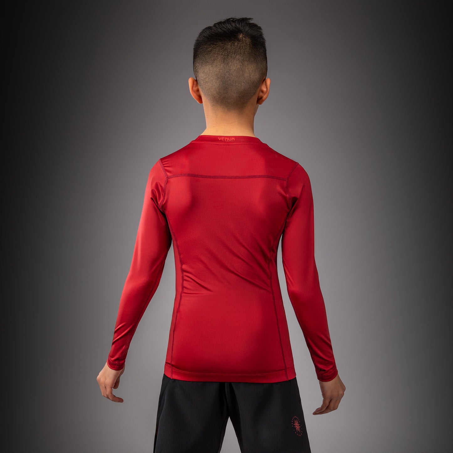 Venum Attack Kids Long Sleeve Rashguard - Black/Red  product-type_Compression T-Shirts Venum